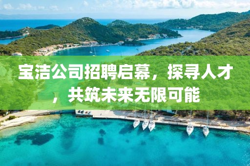 宝洁公司招聘启幕，探寻人才，共筑未来无限可能