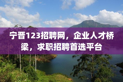 宁晋123招聘网，企业人才桥梁，求职招聘首选平台