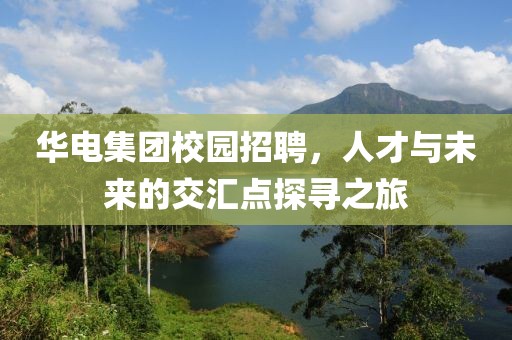 华电集团校园招聘，人才与未来的交汇点探寻之旅