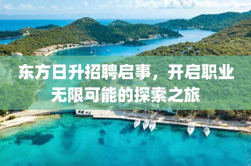 东方日升招聘启事，开启职业无限可能的探索之旅