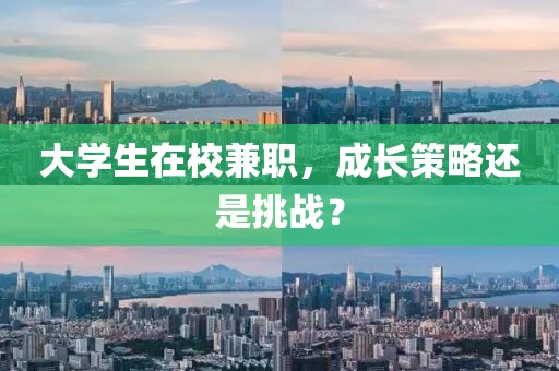 大学生在校兼职，成长策略还是挑战？