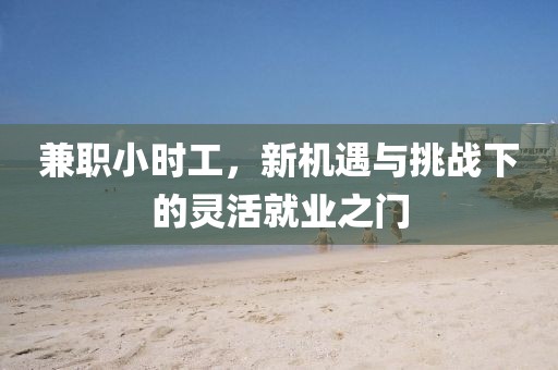 兼职小时工，新机遇与挑战下的灵活就业之门